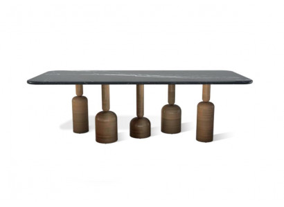 Designer groer Marmor-Iessdësch, Metallbeem, Luxus-Iesszëmmermiwwel, Nei