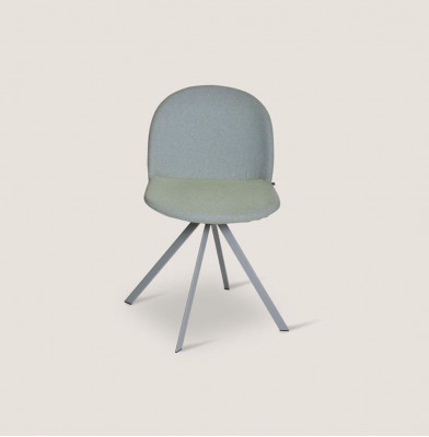 Groe Stëbsessel fir Iesszëmmer Designer Einsëtzer mat Fouss aus Edelstahl Neit Modell