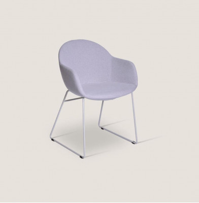 Lila Iesszëmmerstill Designer Polstersiessel Moderne Armlehnestull Nei
