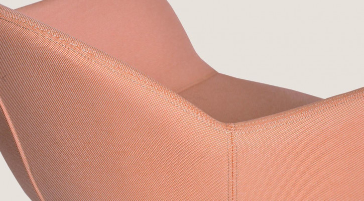 Designer Rosa Sëtz Moderner Lehnstull Wunnzëmmer Armstull Neit