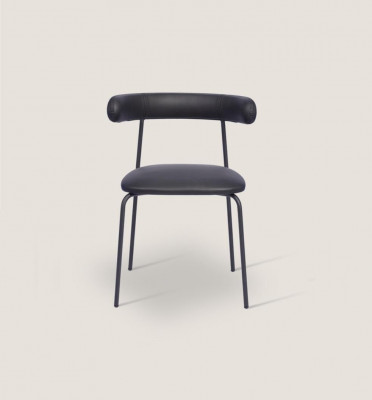 Schwaarze Edelstahlstull Konschtlieder Still Eensëtzer Iesszëmmer Miwwelen