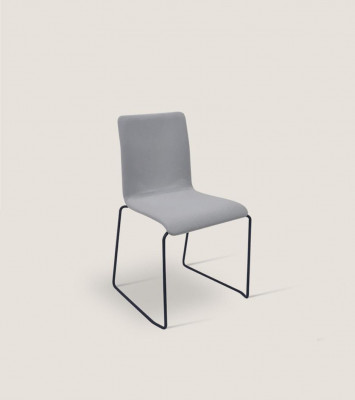 Groue Sëtzstull mat Edelstol Féiss Designer Still Iesszëmmer Miwwelen Nei