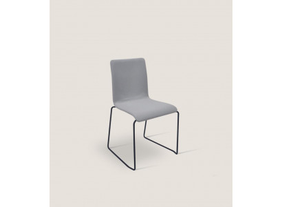 Groue Sëtzstull mat Edelstol Féiss Designer Still Iesszëmmer Miwwelen Nei