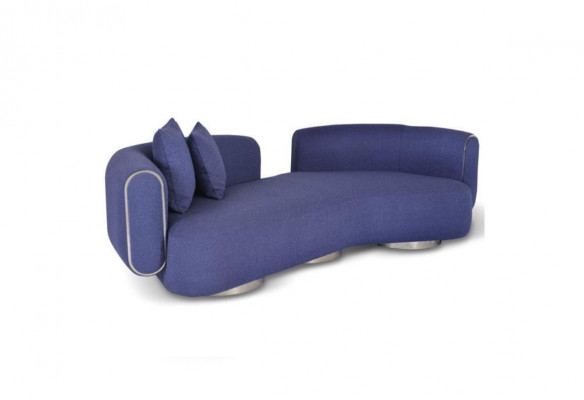 Bloen dräisëtzer Luxus 3er-Sëtz-Couch modern Sëtzmiwwelen Wunnzëmmer