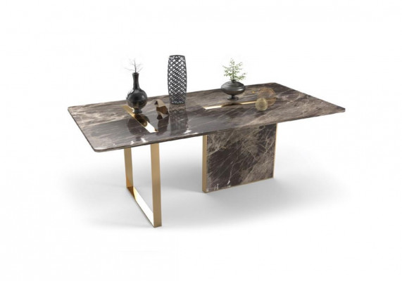Designer Luxus Iessdësch Edelstol Dësch Iesszëmmer Holz Miwwelen Dëscher Nei