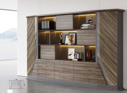 Schaf Büro Miwwelen Schief Anriichtung Aktenaschaf Bicherregal Nei