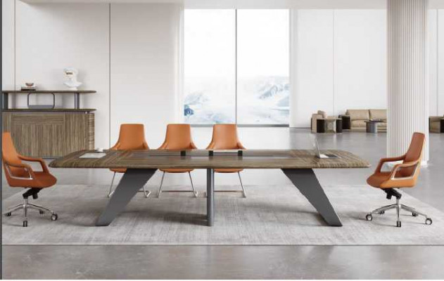 Holz Konferenztësch Bespriechungstësch Büro Miwwelen Designer Dëscher Nei