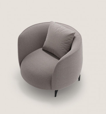Taupe Modernen Sëtz Wunnzëmmer Einsitzer Luxus Design Polster Miwwel Lounge