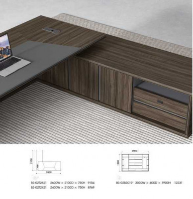 Eckschreifftisch Computertisch Schreifdësch Büroschreifdësch Luxus Aarbechtszëimmermiwwelen