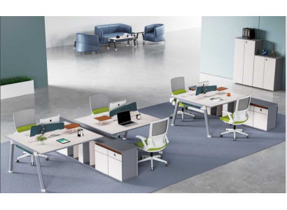 Büro Ariichtung Miwwelen Schreifdëscher Teamdësch Empfangsdësch Bürosmiwwelen