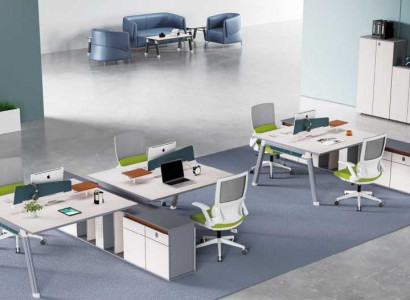 Büro Ariichtung Miwwelen Schreifdëscher Teamdësch Empfangsdësch Bürosmiwwelen