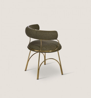 Designer grénge Salle-à-manger-Stull Luxus Einsëtzer Modern Salle-à-manger Miwwelen