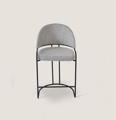 Groue Barhocker Mat Edelstahlbeen Iesszëmmer Stull Héich Design Still