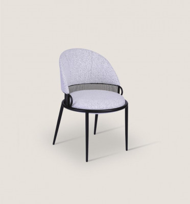 Wäisst Iesszëmmerstull Luxus Still Polster Eenzel Sëtztextil Stil Miwwelen