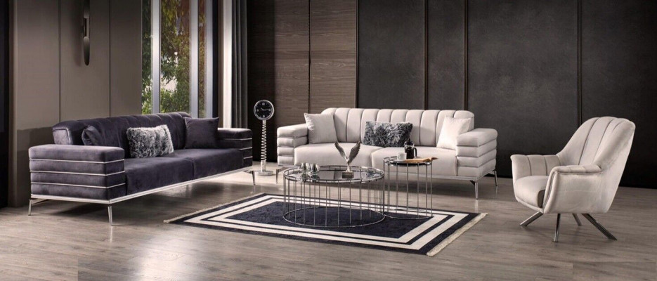 Luxus Sofagarnitur 321 Modern Set Design Sofa Polster Couch Grom Nei