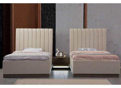 Schlofkummer Set 2x Better Nuetsdësch Better Textil Duebel Hotel Polster
