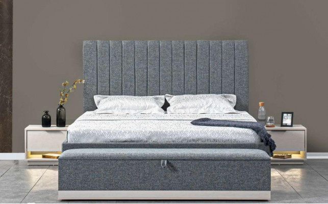 Bett Textil 2x Nuetsdëscher 3tlg. Schlofkummer Set Miwwelen Modern Luxus