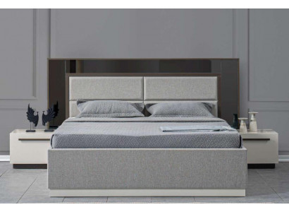 Bett 2x Nuetsdëscher 3-tlg. Schlofkummer Design Luxus Italieneschen Stil