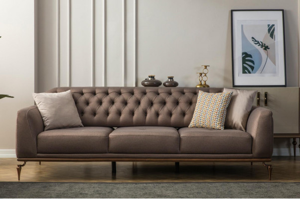 Dräisëtzer Canapé Sofa Designer Miwwelen Wunnzëmmer Modern Sëtzmiwwel Nei
