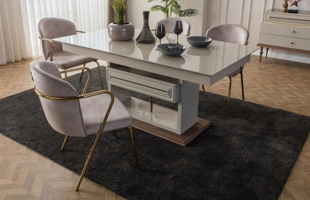Iesszëmmerdësch Iessdësch Dëscher Modern Iesszëmmer Designer Nei Beige