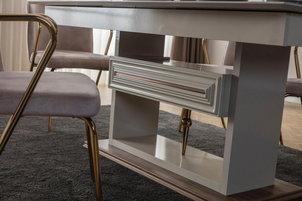 Iesszëmmerdësch Iessdësch Dëscher Modern Iesszëmmer Designer Nei Beige