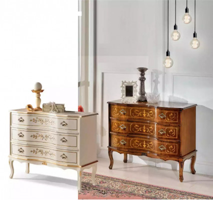 Klassesch Kommode 3x Schiefla Echt Holz Design Wunnzëmmer Miwwelen