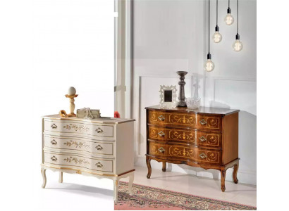 Exklusiv luxuriéis nei Kommode aus brongem Holz fir d’Wunnzëmmer