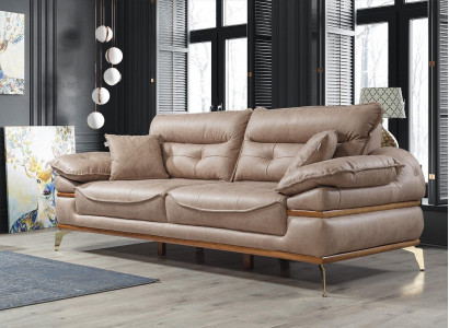 Modern brongt Sofa am Wunnzëmmer Exklusiv 3 Sëtz Sofa