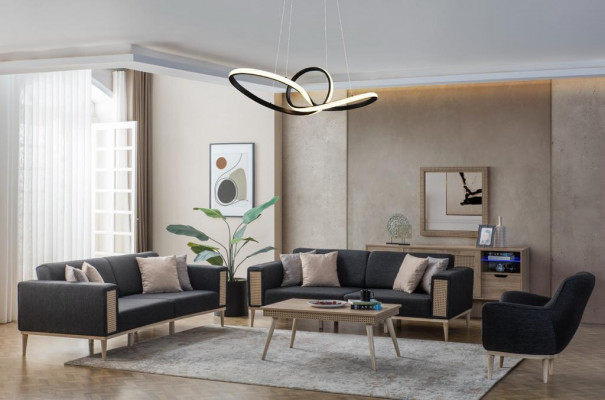 Graisegen exklusive Stoffsessel Polstermébel Einsëtzeger Wunnzëmmer.