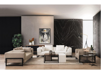 Sofagarnitur Komplett Polstersofa Canapégruppe Gro Stoff Stoffsofa