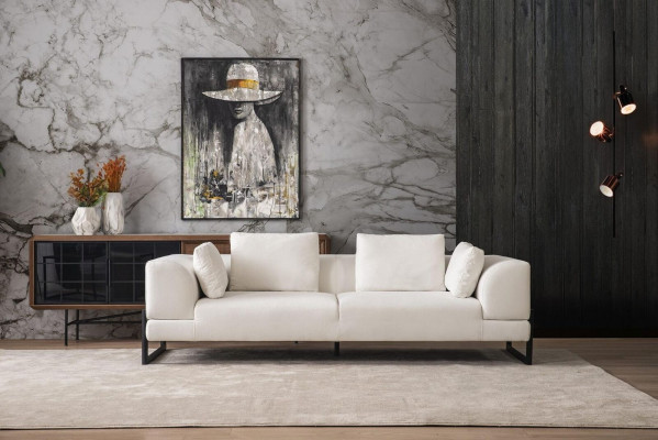 Sofagarnitur Komplett Polstersofa Canapégruppe Gro Stoff Stoffsofa