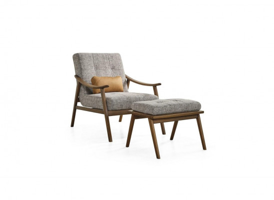 Sofagarnitur Komplett Gepolstert Sofa Braun Dräisëtzer Fotell Modern 3 Deeler