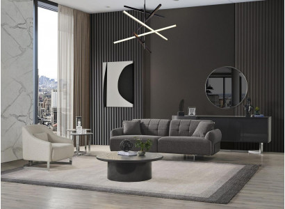 Couchen Polstersofa Gro Komplett Drësëtzeger Fauteuil Modern 2 Stéck Sofae Nei