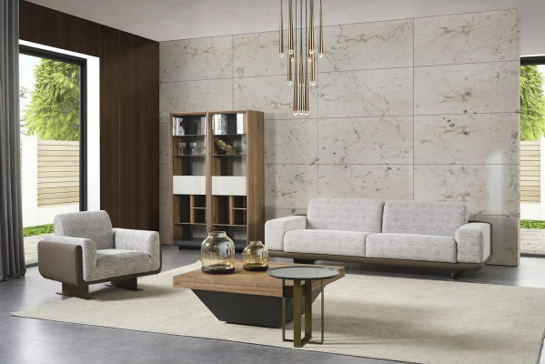 Grupp Canapéen Komplett Polstersofa Gro Stoffsofa Sofa-Garnitur 3tlg