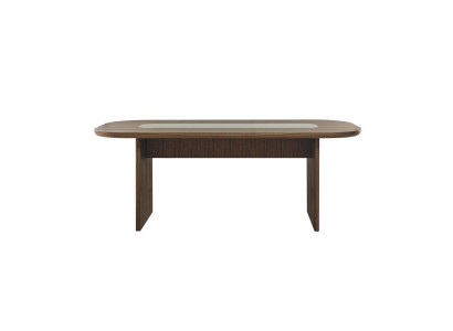Iesszëmmerdësch Iessdësch Dësch Iessplaz Holz Braun Iesszëmmer 208 cm