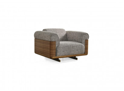 Fauteuil Stoffinski Fauteuil Sëtz Polyester Gro Wunnzëmmer Modern