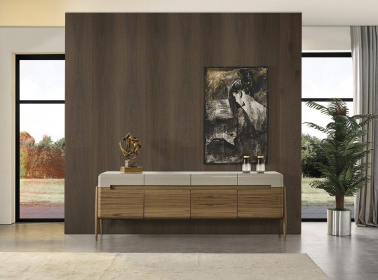 Komplett Iess-Eck Iessgrupp Iessdësch Set 8tlg Iesszëmmer Braun Holz Nei