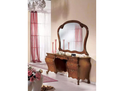Schminkdësch Set Spigel Schlofzëmmer Miwwelen Design 2tlg