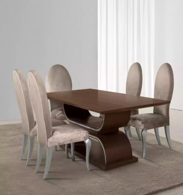 Iessgrupp Luxus Iessdësch 4x Still Iessgruppe Dësch Komplett Set 5tlg