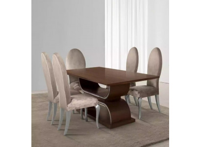 Iessgrupp Luxus Iessdësch 4x Still Iessgruppe Dësch Komplett Set 5tlg