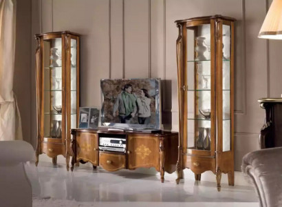 Wunnengswand Wunnzëmmer Set Vitrinn Schaf Regal Set 2x Vitrinn Wand Nei