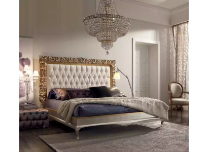 Bett Luxus Bettrahmen Holz Schlofzëmmer Duebel Italienesch Miwwelen Nei