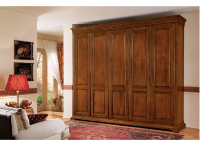 Schlofkummer Kleederschaf Schaf Holz Wunnzëmmer Miwwelen Braun Italien