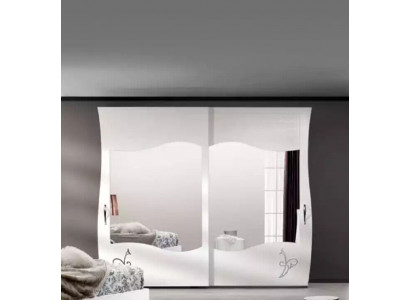 Moderne Massivholz Kleederschaf Schlofzëmmer Regal Schaf Wäiss Nei