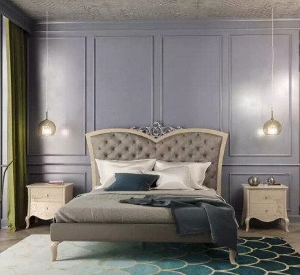 Schlofkummer Bett 2x Nuetsdëscher Luxus Komplett Setzer Miwwelen Zëmmer 4tl.