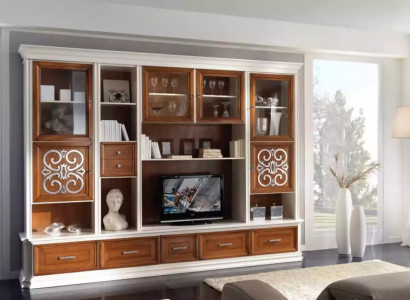 Wunnzëmmer Wandregal TV Schaf Wandgeschiraks Schief Wunnzëmmermébel Nei