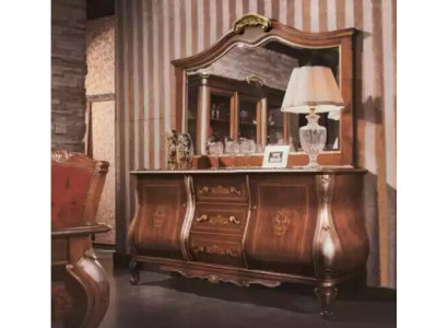 Héichwäerteg luxuriéis klassescht Wunnzëmmer Sideboard Holz brong 200x53x100