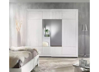 Kleederschaf Wäiss Schaf Holz Schlofzëmmer Design Modern Miwwelen Nei