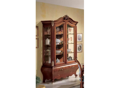 Luxus Holz Vitrine Anrichte Design Schief Braun Italienesch Miwwelen Nei