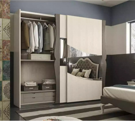 Design Better Schlofkummer Bett 2x Nuetsdëscher Modern Luxus Miwwelen 3tlg